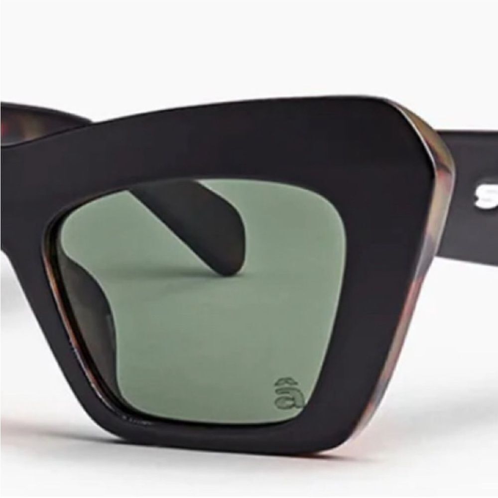 NIB Women's SZADE FLOREY BLACK/TORTOISE/MOSS POLARIZED SUNGLASSES Sustainable - Picture 2 of 13